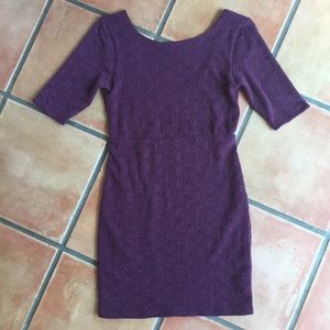 Free People textured short sleeve knit dress M